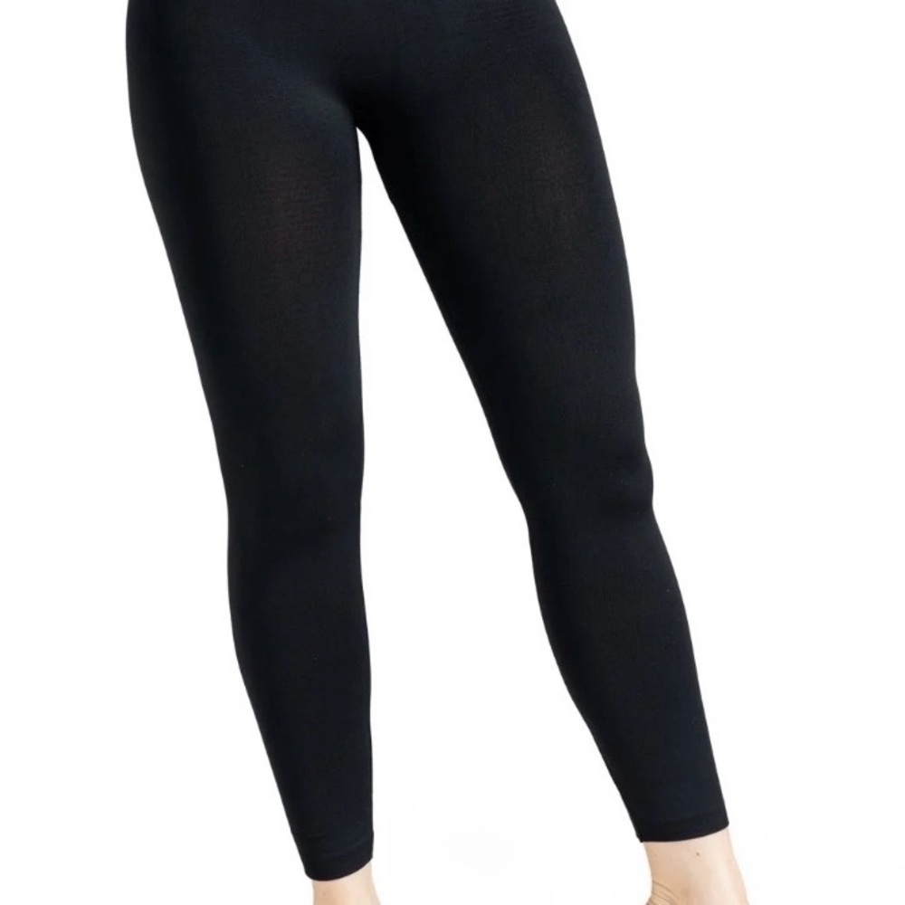 Fleece-Lined Black Leggings